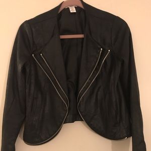 Bar lll Faux Suede Cropped Jacket